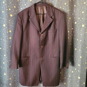 Men's Italian Wool Blazer, 46 Drop 6R